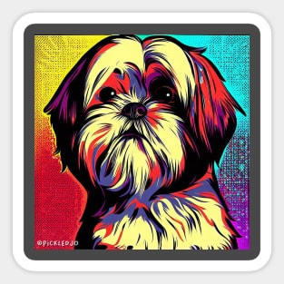 Shih Tzu Pop Art Sticker